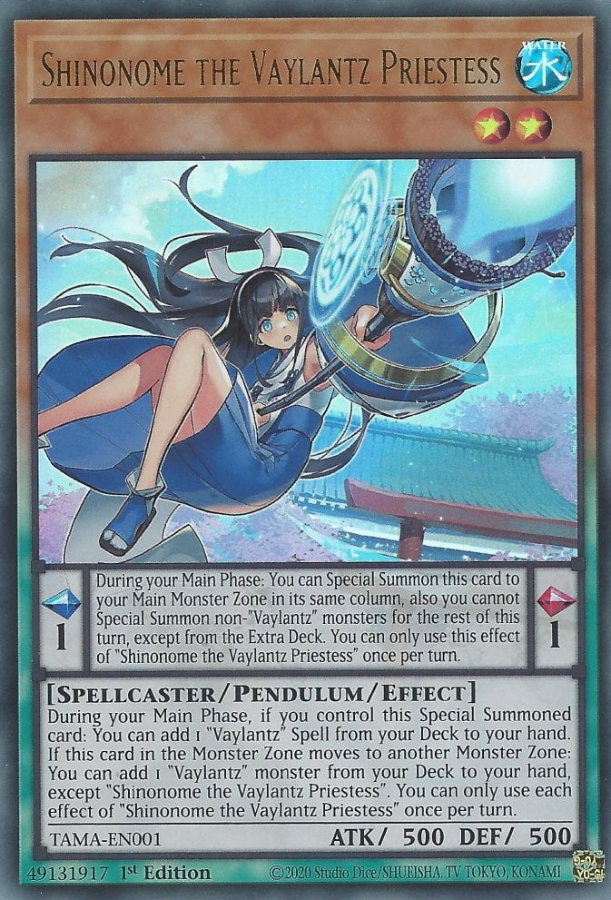 Shinonome the Vaylantz Priestess, Tactical Masters · TAMA-EN001