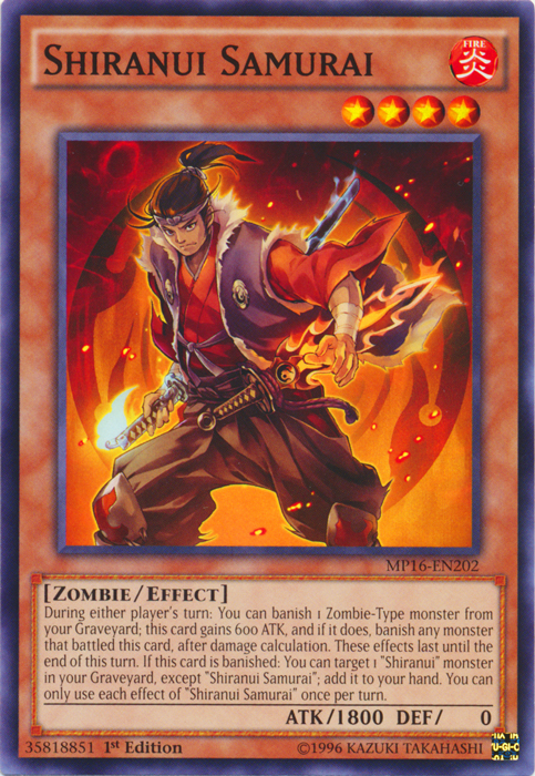Shiranui Samurai, 2016 Mega-Tin Mega Pack · MP16-EN202