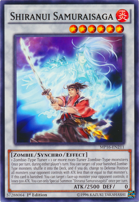 Shiranui Samuraisaga, 2016 Mega-Tin Mega Pack · MP16-EN211
