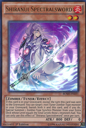 Shiranui Spectralsword, Breakers of Shadow Sneak Peek Participation Card · BOSH-EN031