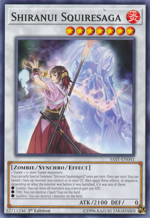 Shiranui Squiresaga, Savage Strike Sneak Peek Participation Card · SAST-EN041