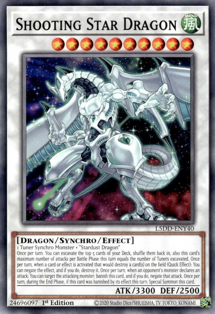 Shooting Star Dragon, Legendary 5D's Decks · L5DD-ENY40