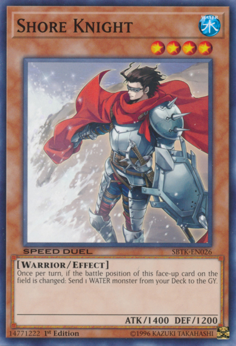Shore Knight, Speed Duel: Trials of the Kingdom Sneak Peek participation cards · SBTK-EN026