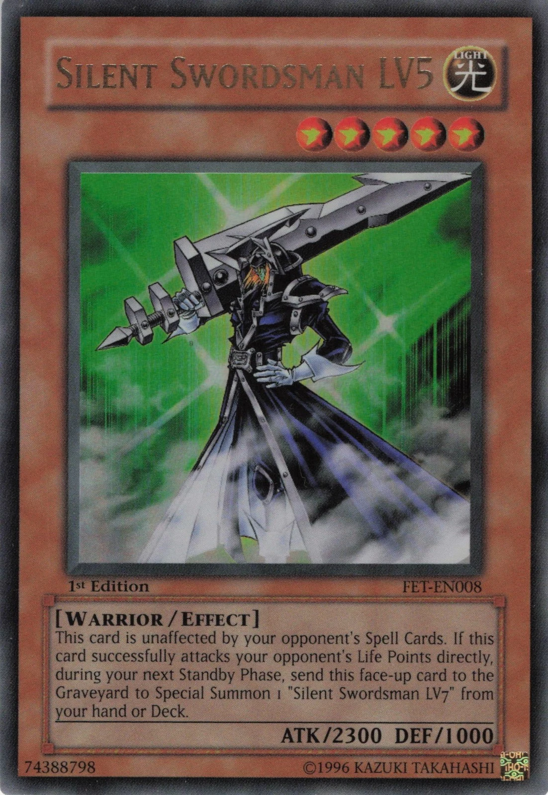 Silent Swordsman LV5, Flaming Eternity · FET-EN008