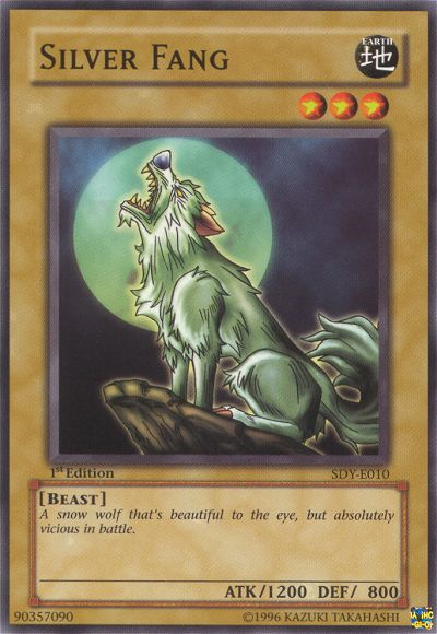 Silver Fang, Summoned Skull Sample promotional card · SDY-E010