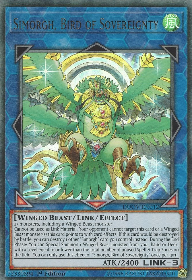 Simorgh, Bird of Sovereignty, Duel Overload · DUOV-EN012