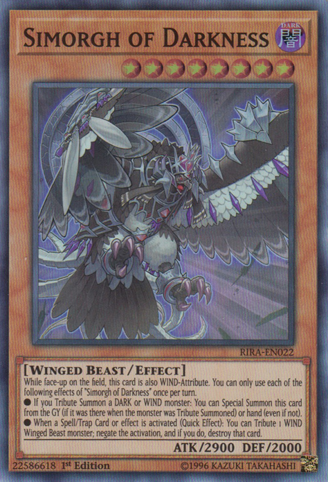 Simorgh of Darkness, Rising Rampage Sneak Peek Participation Card · RIRA-EN022