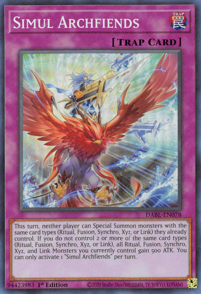Simul Archfiends, Darkwing Blast · DABL-EN078