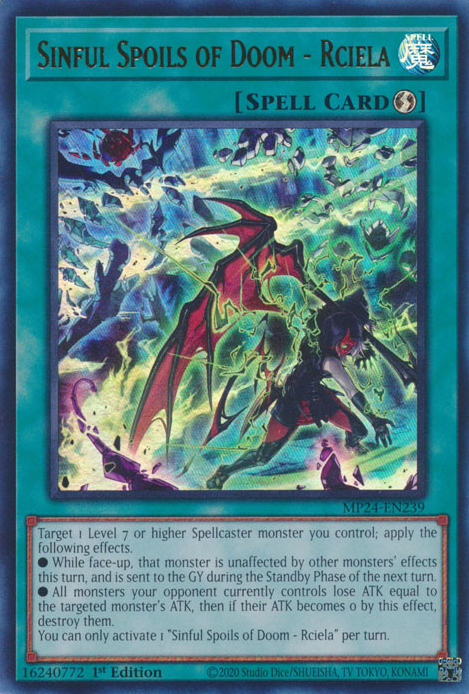 Sinful Spoils of Doom - Rciela, 25th Anniversary Tin: Dueling Mirrors · MP24-EN239