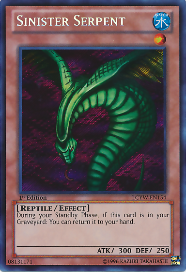 Sinister Serpent, Legendary Collection 3: Yugi's World Mega Pack · LCYW-EN154