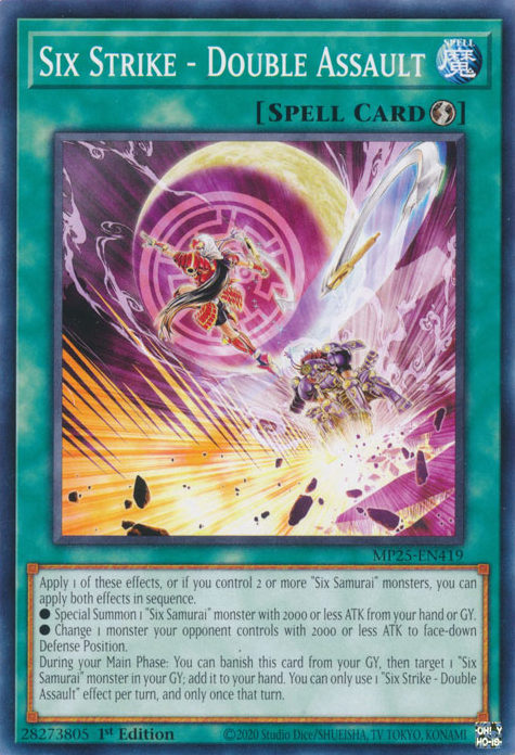 Six Strike - Double Assault, 2025 Mega-Pack Tin · MP25-EN419