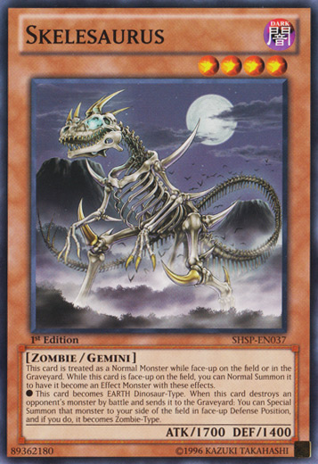 Skelesaurus, Shadow Specters Sneak Peek Participation Card · SHSP-EN037