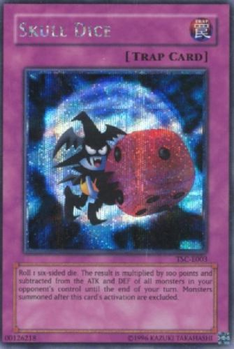 Skull Dice, Yu-Gi-Oh! The Sacred Cards promotional cards · TSC-E003
