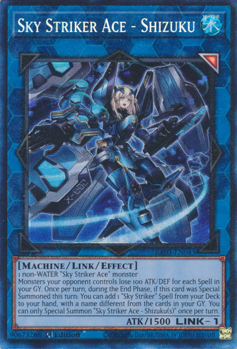 Sky Striker Ace - Shizuku, Quarter Century Bonanza · RA03-EN043