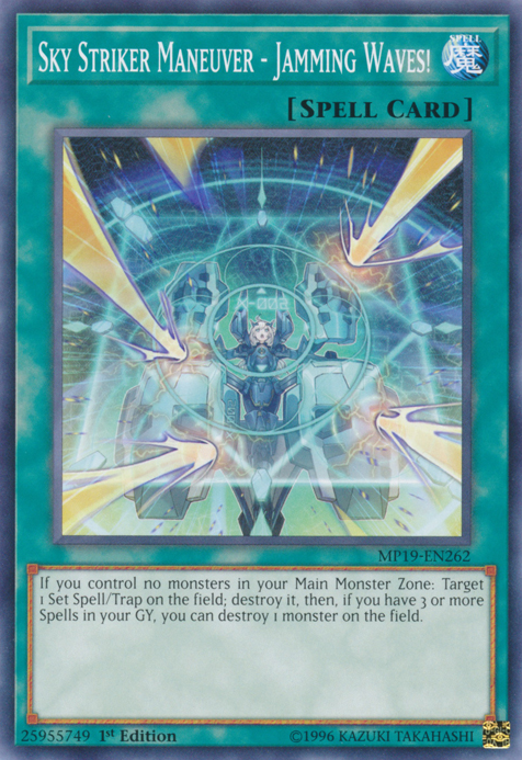 Sky Striker Maneuver - Jamming Waves!, 2019 Gold Sarcophagus Tin Mega Pack · MP19-EN262