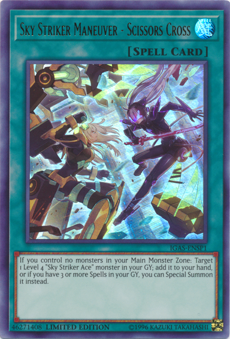 Sky Striker Maneuver - Scissors Cross, Ignition Assault Sneak Peek Participation Card · IGAS-ENSP1