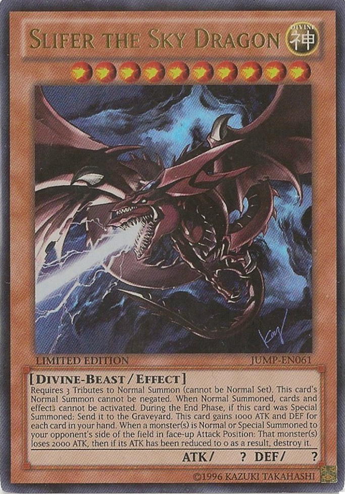 Slifer the Sky Dragon, Shonen Jump May 2006 subscription bonus · JUMP-EN061