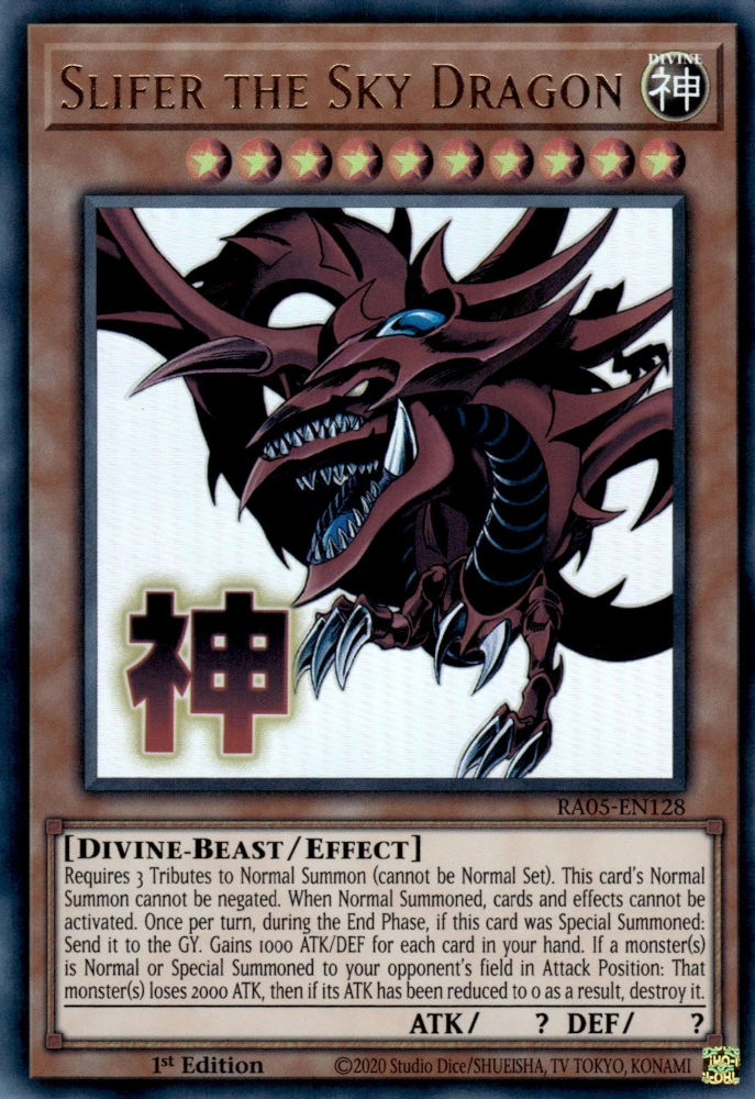 Slifer the Sky Dragon, Rarity Collection 5 · RA05-EN128