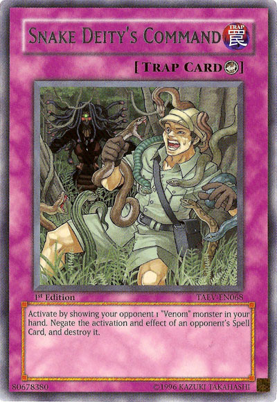 Snake Deity's Command, Tactical Evolution Sneak Peek Participation Card · TAEV-EN068