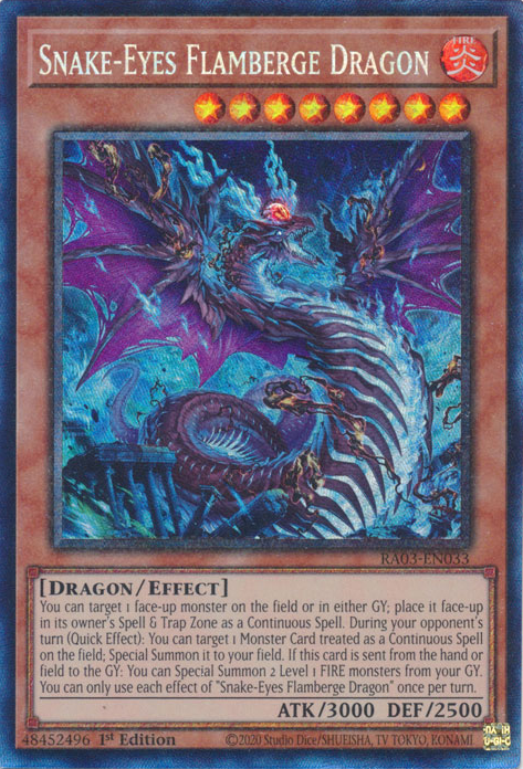 Snake-Eyes Flamberge Dragon, Quarter Century Bonanza · RA03-EN033