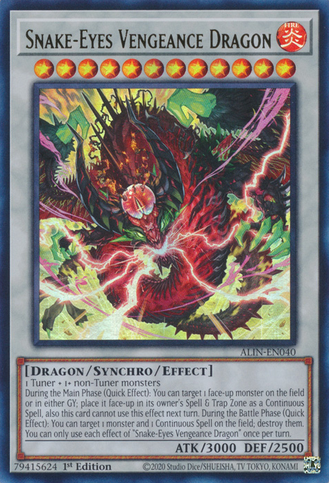 Snake-Eyes Vengeance Dragon, Alliance Insight · ALIN-EN040