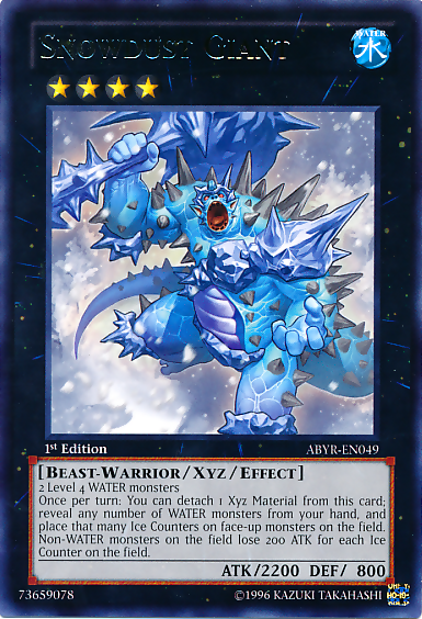 Snowdust Giant, Abyss Rising Sneak Peek Participation Card · ABYR-EN049