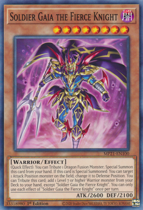 Soldier Gaia the Fierce Knight, 2021 Tin of Ancient Battles · MP21-EN100