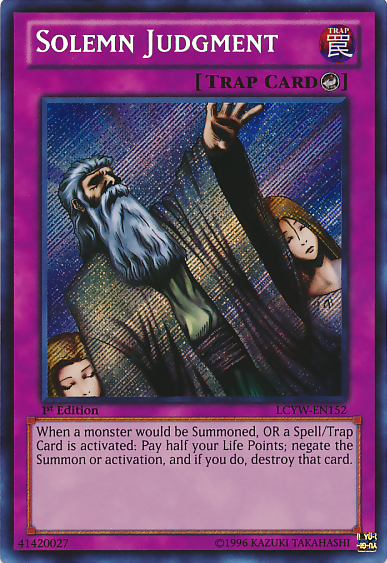 Solemn Judgment, Legendary Collection 3: Yugi's World Mega Pack · LCYW-EN152