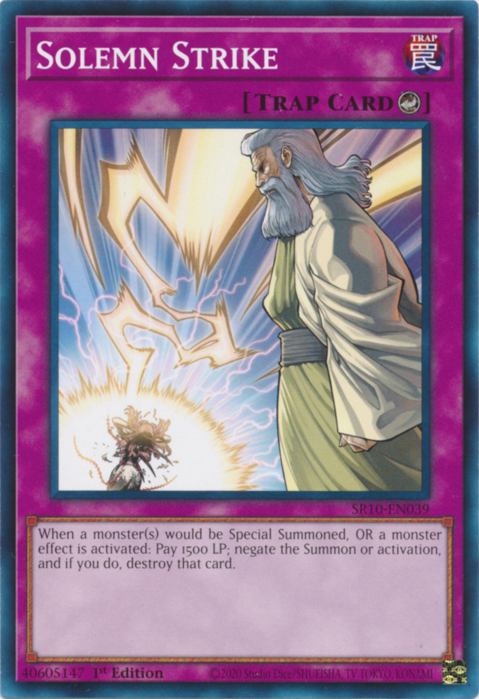 Solemn Strike, Structure Deck: Mechanized Madness · SR10-EN039