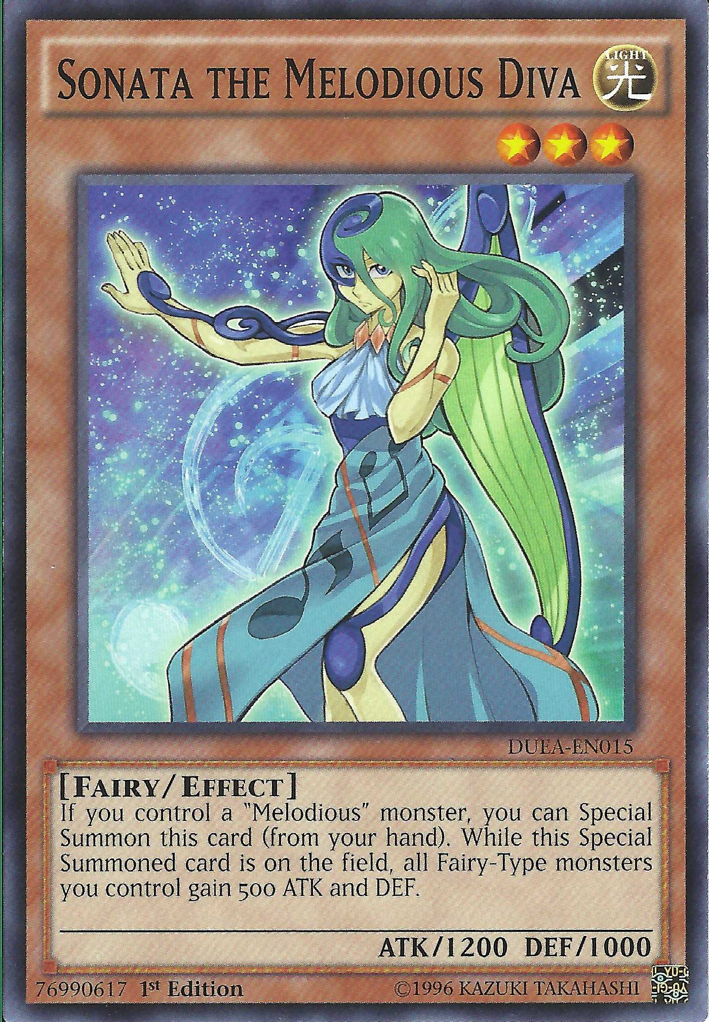 Sonata the Melodious Diva, Duelist Alliance Sneak Peek Participation Card · DUEA-EN015