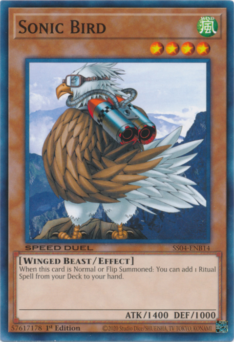 Sonic Bird, Speed Duel Starter Decks: Match of the Millennium · SS04-ENB14