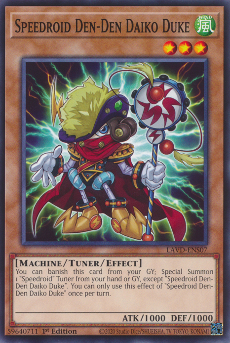 Speedroid Den-Den Daiko Duke, Legendary Arc-V Decks · LAVD-ENS07