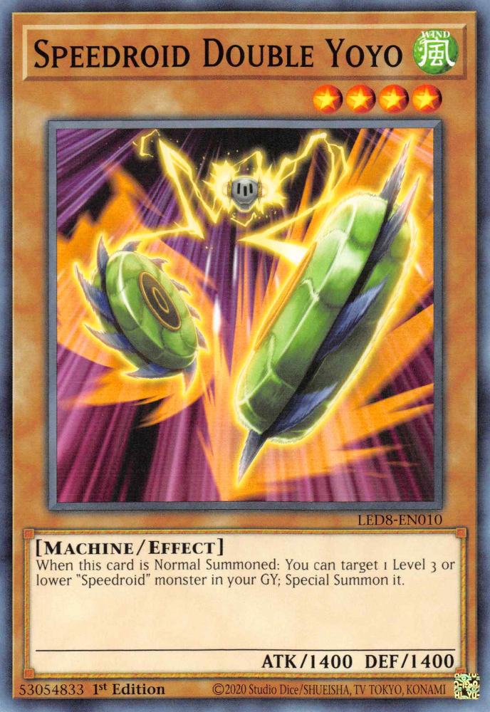 Speedroid Double Yoyo, Legendary Duelists: Synchro Storm · LED8-EN010
