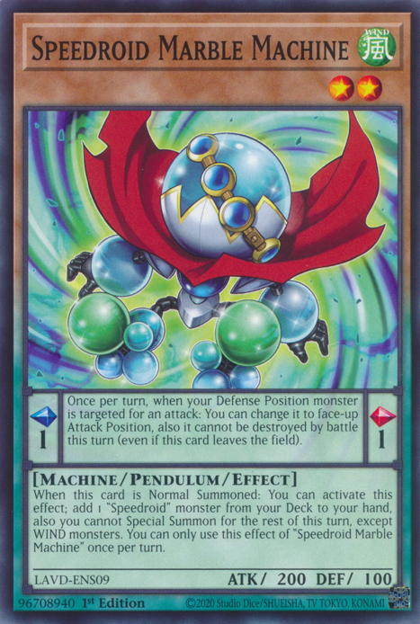 Speedroid Marble Machine, Legendary Arc-V Decks · LAVD-ENS09