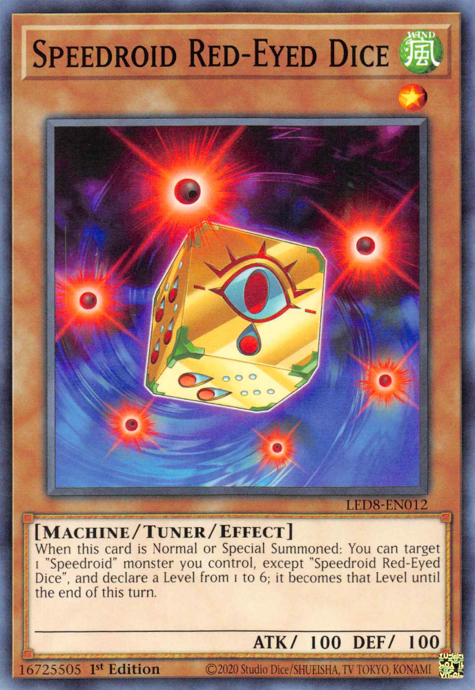 Speedroid Red-Eyed Dice, Legendary Duelists: Synchro Storm · LED8-EN012