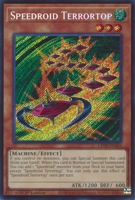 Speedroid Terrortop, Legendary Arc-V Decks · LAVD-ENS03