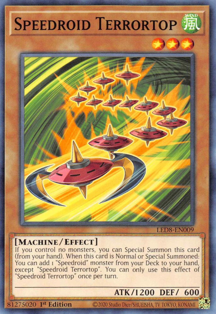 Speedroid Terrortop, Legendary Duelists: Synchro Storm · LED8-EN009