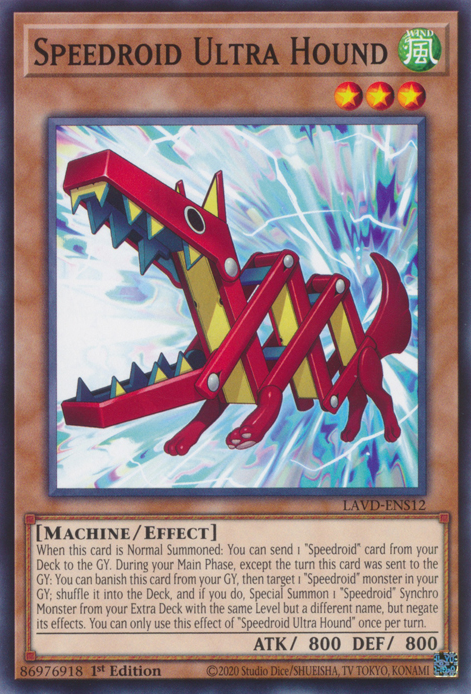 Speedroid Ultra Hound, Legendary Arc-V Decks · LAVD-ENS12