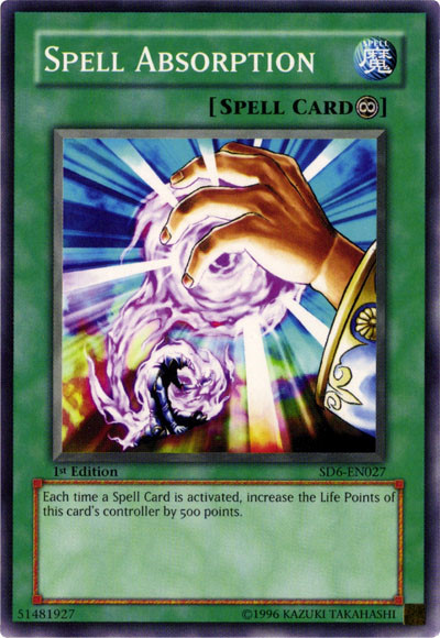 Spell Absorption, Structure Deck: Spellcaster's Judgment · SD6-EN027