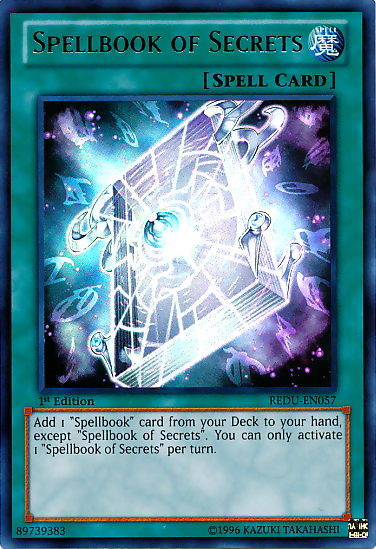 Spellbook of Secrets, Return of the Duelist Sneak Peek Participation Card · REDU-EN057
