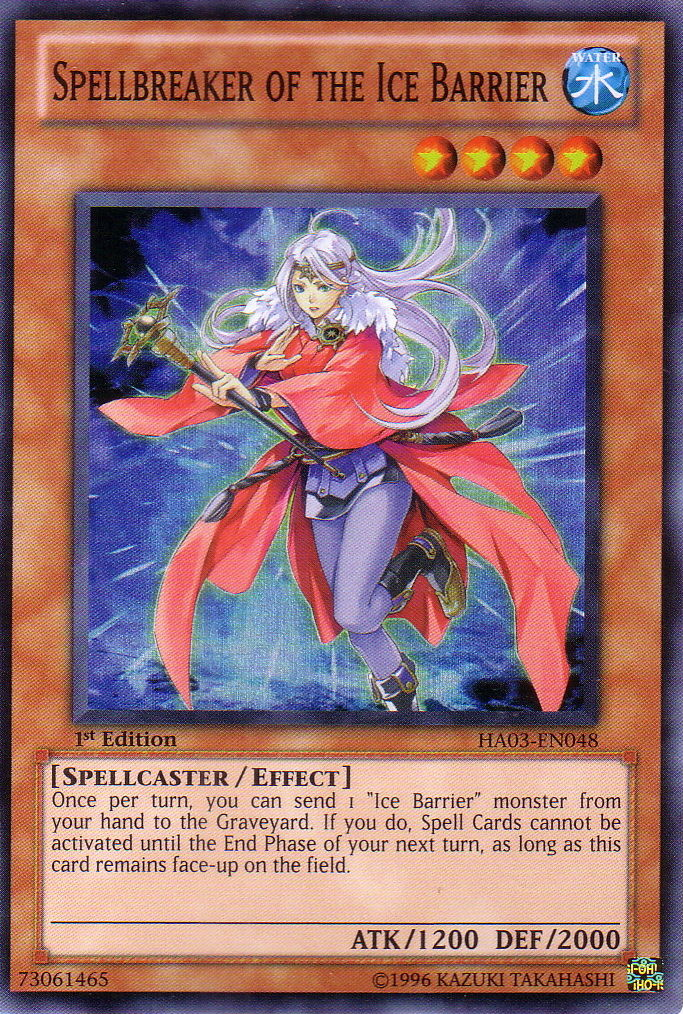 Spellbreaker of the Ice Barrier, Hidden Arsenal 3 · HA03-EN048