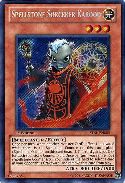 Spellstone Sorcerer Karood, Starstrike Blast Sneak Peek Participation Card · STBL-EN083