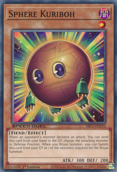 Sphere Kuriboh, Speed Duel: Streets of Battle City · SBC1-ENF10