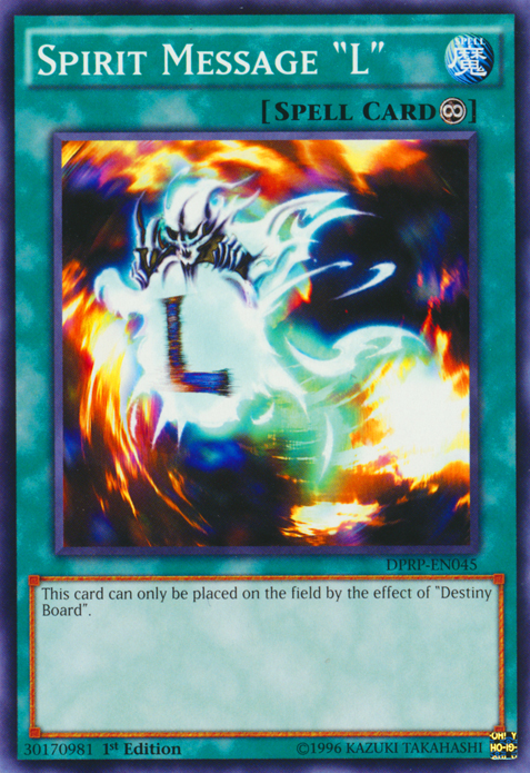 Spirit Message "L", Duelist Pack: Rivals of the Pharaoh · DPRP-EN045