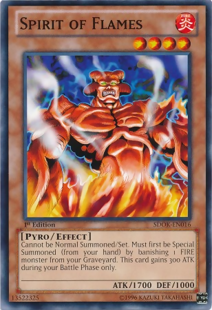 Spirit of Flames, Onslaught of the Fire Kings Structure Deck · SDOK-EN016