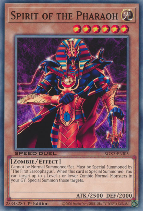 Spirit of the Pharaoh, Speed Duel GX: Duelists of Shadows · SGX3-ENI05