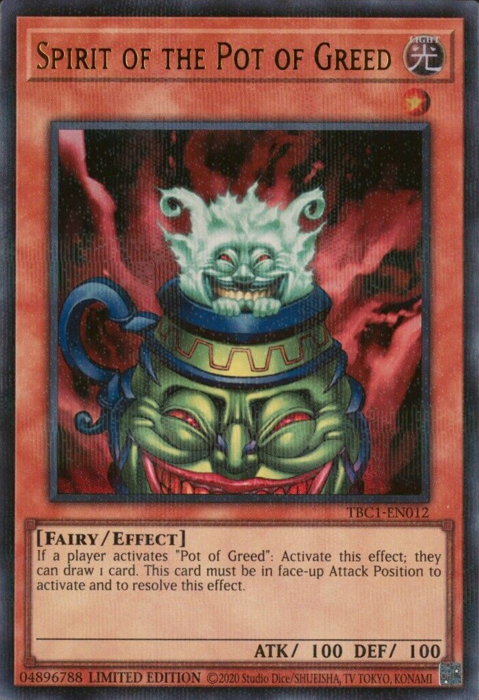 Spirit of the Pot of Greed, The Pot Collection · TBC1-EN012