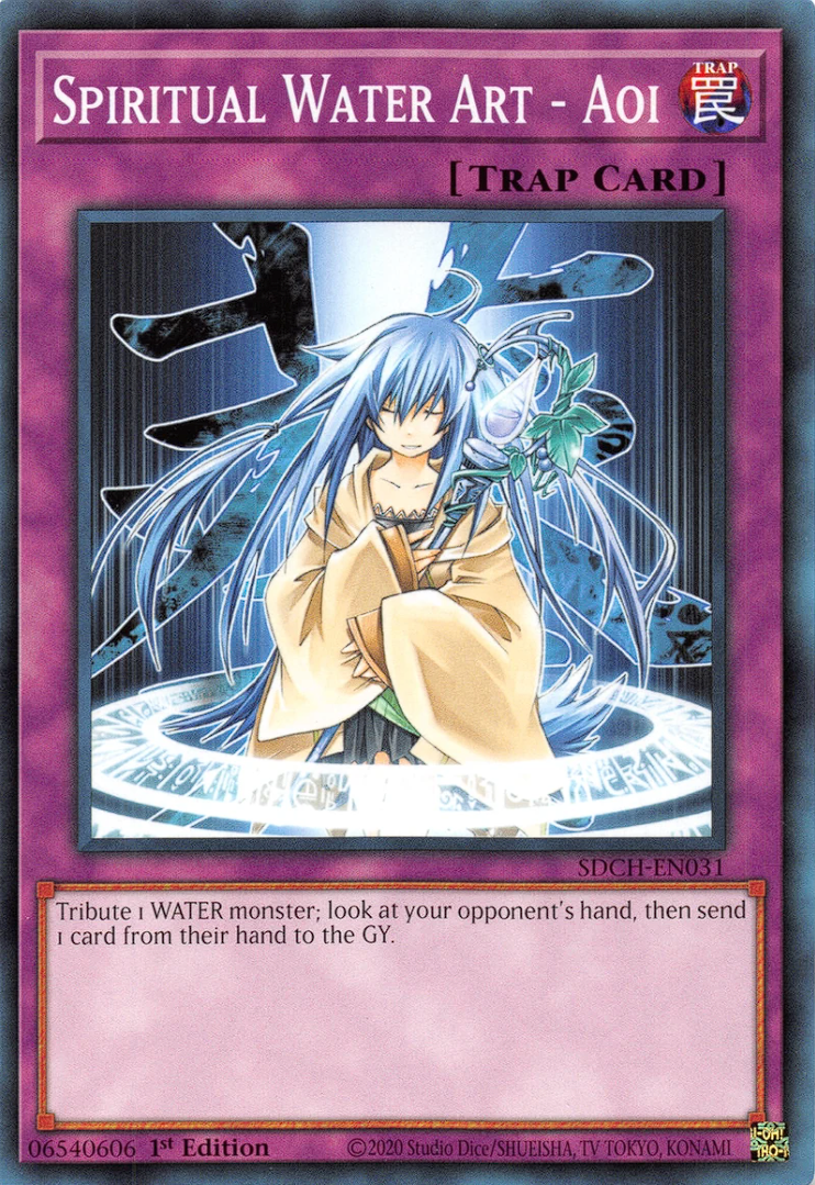 Spiritual Water Art - Aoi, Structure Deck: Spirit Charmers · SDCH-EN031