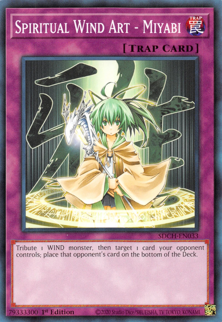 Spiritual Wind Art - Miyabi, Structure Deck: Spirit Charmers · SDCH-EN033