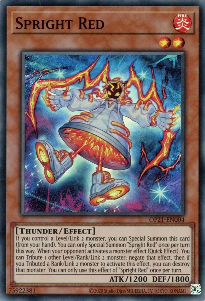 Spright Red, OTS Tournament Pack 21 · OP21-EN004